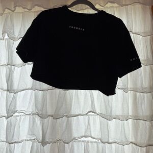 YoungLA Women’s Black Short Sleeve Crop T-Shirt